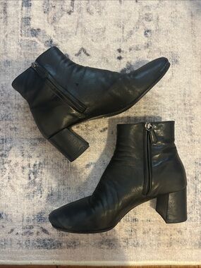 Black Prada Zipper Boots (38.5)